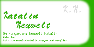 katalin neuwelt business card